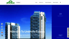What Umbrellaestates.in website looked like in 2020 (4 years ago)