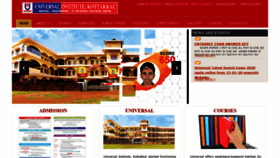 What Universalinstitute.in website looked like in 2020 (4 years ago)