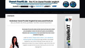 What Usenet-free4u.de website looked like in 2020 (4 years ago)