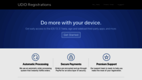 What Udidregistrations.com website looked like in 2020 (4 years ago)