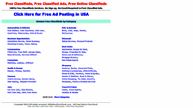 What Usonlineclassifieds.com website looked like in 2020 (4 years ago)