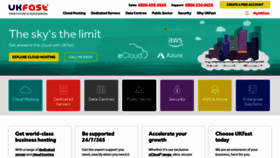 What Ukfast.net website looked like in 2020 (4 years ago)