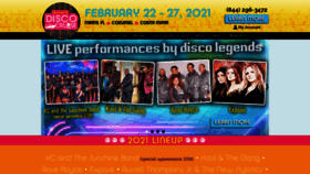 What Ultimatediscocruise.com website looked like in 2020 (4 years ago)