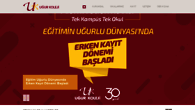 What Ugurkoleji.com.tr website looked like in 2020 (4 years ago)