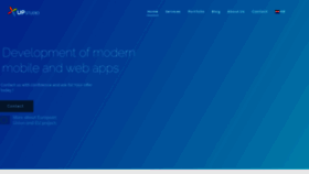 What Upstud.io website looked like in 2020 (4 years ago)