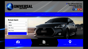 What Universalautosales.com website looked like in 2020 (4 years ago)