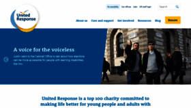 What Unitedresponse.org.uk website looked like in 2020 (4 years ago)