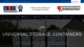 What Universalstoragecontainers.com website looked like in 2020 (4 years ago)