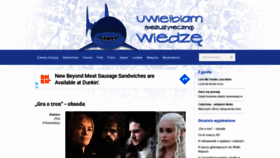 What Uwielbiamwiedze.pl website looked like in 2020 (4 years ago)