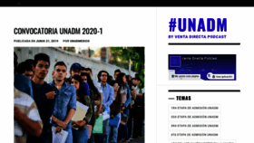 What Unadmexico.com website looked like in 2020 (4 years ago)