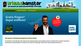 What Urlaubshamster.at website looked like in 2020 (4 years ago)