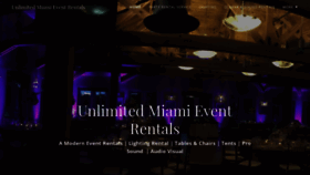 What Unlimitedmiamieventrentals.com website looked like in 2020 (4 years ago)