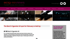 What Uk-ecig-reviews.co.uk website looked like in 2020 (4 years ago)