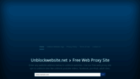 What Unblockwebsite.net website looked like in 2020 (4 years ago)