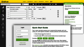 What U-wert.net website looked like in 2020 (5 years ago)