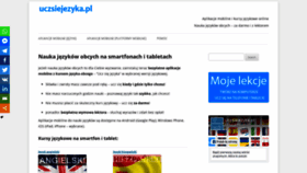 What Uczsiejezyka.pl website looked like in 2020 (4 years ago)