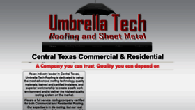 What Umbrellatechroofing.com website looked like in 2020 (4 years ago)