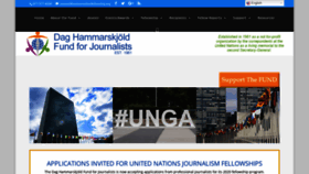 What Unjournalismfellowship.org website looked like in 2020 (4 years ago)