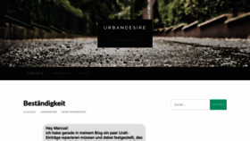 What Urbandesire.de website looked like in 2020 (4 years ago)