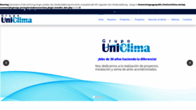 What Uniclima.net website looked like in 2020 (4 years ago)