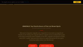 What Usagoals.ws website looked like in 2020 (4 years ago)