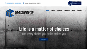 What Ultracoresolutions.com website looked like in 2020 (4 years ago)