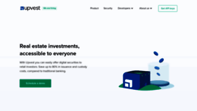 What Upvest.co website looked like in 2020 (4 years ago)