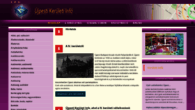 What Ujpesti.info website looked like in 2020 (4 years ago)