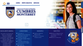 What Unicm.edu.mx website looked like in 2020 (6 years ago)