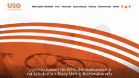 What Usgtrener.pl website looked like in 2020 (4 years ago)