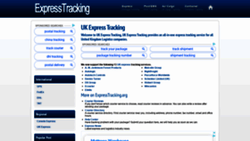 What Uk.expresstracking.org website looked like in 2020 (4 years ago)
