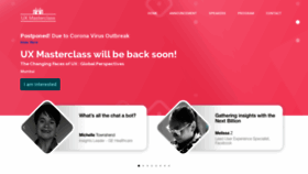 What Uxmasterclass.com website looked like in 2020 (4 years ago)