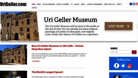 What Uri-geller.com website looked like in 2020 (4 years ago)