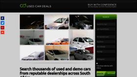 What Usedcardeals.co.za website looked like in 2020 (4 years ago)
