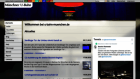 What U-bahn-muenchen.de website looked like in 2020 (4 years ago)