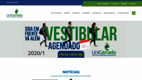 What Unicerrado.edu.br website looked like in 2020 (5 years ago)