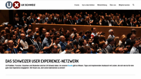 What Uxschweiz.ch website looked like in 2020 (4 years ago)