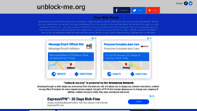 What Unblock-me.org website looked like in 2020 (4 years ago)