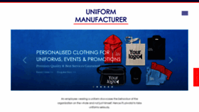 What Uniformmanufacturer.co.in website looked like in 2020 (4 years ago)