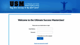 What Ultimatesuccessmasterclass.com website looked like in 2020 (4 years ago)