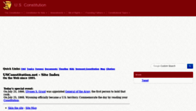 What Usconstitution.net website looked like in 2020 (4 years ago)