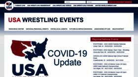 What Usawrestlingevents.com website looked like in 2020 (4 years ago)