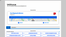 What Uni24.co.za website looked like in 2020 (5 years ago)