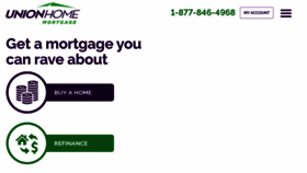 What Unionhomemortgage.com website looked like in 2020 (4 years ago)