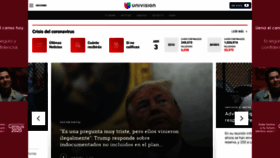 What Univisionmobile.com website looked like in 2020 (4 years ago)