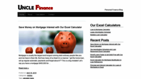 What Unclefinance.com website looked like in 2020 (4 years ago)