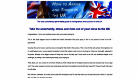 What Ukimmigrate.co.uk website looked like in 2020 (4 years ago)
