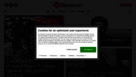 What Udiscover-music.de website looked like in 2020 (4 years ago)