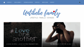 What Untibebe.com website looked like in 2020 (4 years ago)