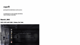 What Ungraffi.org website looked like in 2020 (5 years ago)